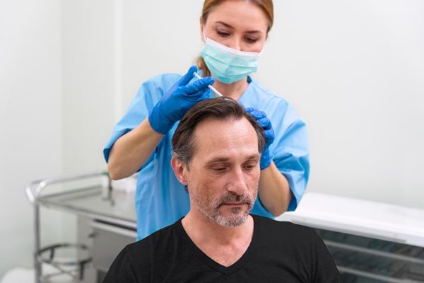 Injerto capilar FUE - Médico capilar realizando la extracción de unidades foliculares con la técnica FUE en la mejor clínica trasplante capilar Madrid
