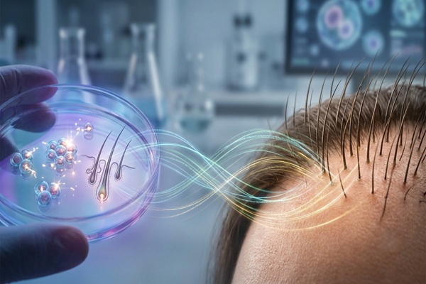 Terapias celulares - Imagen representativa de cómo las terapias celulares logran frenar alopecia androgénica